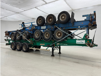 Transporter kontejnera/ Poluprikolica s izmjenjivim sanducima Fruehauf 4x Skelet 2 x 20-40 ft: slika Transporter kontejnera/ Poluprikolica s izmjenjivim sanducima Fruehauf 4x Skelet 2 x 20-40 ft