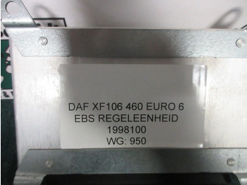 Električni sustav za Kamion DAF 1998100 EBS REGELEENHEID DAF XF CF EURO 6: slika Električni sustav za Kamion DAF 1998100 EBS REGELEENHEID DAF XF CF EURO 6