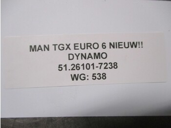 Alternator MAN 51.26101-7238 DYNAMO EURO 6 NIEUW!!!: slika Alternator MAN 51.26101-7238 DYNAMO EURO 6 NIEUW!!!