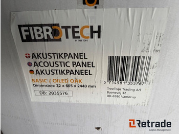 Građevinska oprema Byggematerialer Akustikpaneler basic/oiled oak 40 stk 22x605x2440mm: slika Građevinska oprema Byggematerialer Akustikpaneler basic/oiled oak 40 stk 22x605x2440mm