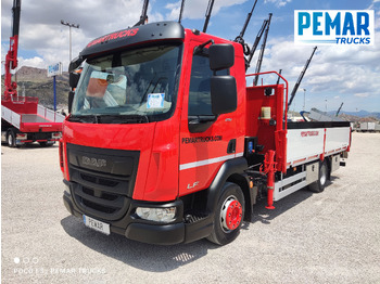 Kamion s otvorenim sandukom, Kamion s kranom DAF LF 210 GRUA CAJA FIJA: slika Kamion s otvorenim sandukom, Kamion s kranom DAF LF 210 GRUA CAJA FIJA