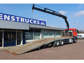 Autotransporter, Kamion s kranom MAN TGS 35.360 8x2 Oprijwagen + HIAB 228 E 3 kraan. Radio grafisch + winch: slika Autotransporter, Kamion s kranom MAN TGS 35.360 8x2 Oprijwagen + HIAB 228 E 3 kraan. Radio grafisch + winch