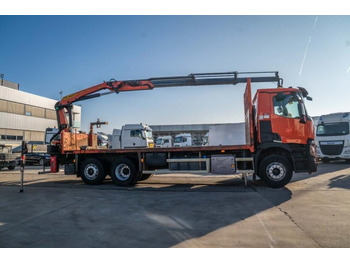 Kamion s otvorenim sandukom, Kamion s kranom Renault C 380 DXI-6X2-PALFINGER 18002C/3: slika Kamion s otvorenim sandukom, Kamion s kranom Renault C 380 DXI-6X2-PALFINGER 18002C/3