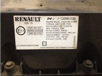 Motor za Kamion Renault DXi13 460 EC06B Renault MAGNUM: slika Motor za Kamion Renault DXi13 460 EC06B Renault MAGNUM