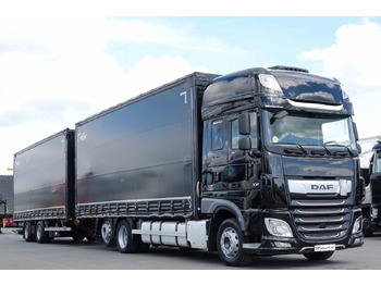 Kamion s ceradom DAF XF 480 / ZESTAW TANDEM / 120 M3 / PRZEJAZDOWY /: slika Kamion s ceradom DAF XF 480 / ZESTAW TANDEM / 120 M3 / PRZEJAZDOWY /