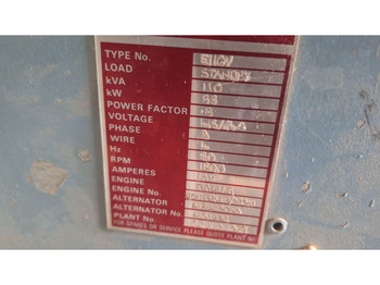 Generatorski set Eurocomach Stromaggregat KVA110: slika Generatorski set Eurocomach Stromaggregat KVA110