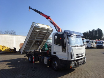 Kiper, Kamion s kranom Iveco ML75E18K MEILLER 3Skipper mit PK 7001 Kran 4x2: slika Kiper, Kamion s kranom Iveco ML75E18K MEILLER 3Skipper mit PK 7001 Kran 4x2