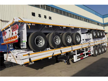 Novi Poluprikolica plato/ Otvoreni sanduk za prijevoz rasutog materijala TITAN 4 Axle Flatbed Trailer for Sale In Saudi Arabia: slika Novi Poluprikolica plato/ Otvoreni sanduk za prijevoz rasutog materijala TITAN 4 Axle Flatbed Trailer for Sale In Saudi Arabia