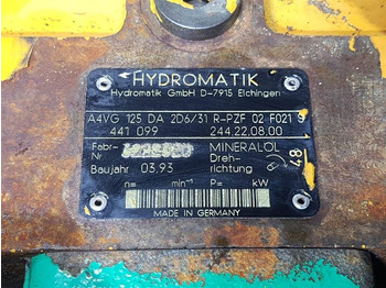 Hidraulika Hydromatik A4VG125DA2D6/31R-Drive pump/Fahrpumpe/Rijpomp: slika Hidraulika Hydromatik A4VG125DA2D6/31R-Drive pump/Fahrpumpe/Rijpomp