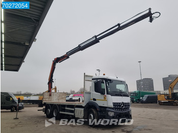 Kamion s otvorenim sandukom, Kamion s kranom Mercedes-Benz Arocs 2536 6X2 Palfinger PK 16002 Crane Lenkasche Euro 6: slika Kamion s otvorenim sandukom, Kamion s kranom Mercedes-Benz Arocs 2536 6X2 Palfinger PK 16002 Crane Lenkasche Euro 6