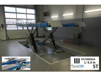 Oprema za radionice TSC5000X2A Alignment scissor lift - In floor - Free wheel lifting system - 5.3 m lightened runways - 5T: slika Oprema za radionice TSC5000X2A Alignment scissor lift - In floor - Free wheel lifting system - 5.3 m lightened runways - 5T