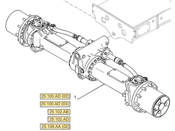 Prednja osovina CASE