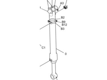 Novi Hidraulični cilindar za Građevinski strojevi New Holland YN01V00153F2 - YN01V00153F1: slika Novi Hidraulični cilindar za Građevinski strojevi New Holland YN01V00153F2 - YN01V00153F1