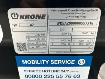 Novi Transporter kontejnera/ Prikolica s izmjenjivim sanducima Krone 2 Achswechselfahrgestell, Typ: MAXI AZW 18 eL3B7: slika Novi Transporter kontejnera/ Prikolica s izmjenjivim sanducima Krone 2 Achswechselfahrgestell, Typ: MAXI AZW 18 eL3B7
