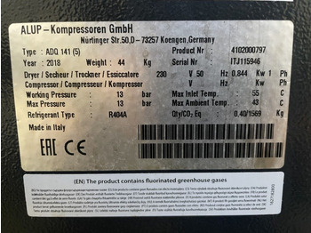 Zračni kompresor Alup ADQ 141 luchtdroger 2.350 L/min. 14 Bar: slika Zračni kompresor Alup ADQ 141 luchtdroger 2.350 L/min. 14 Bar