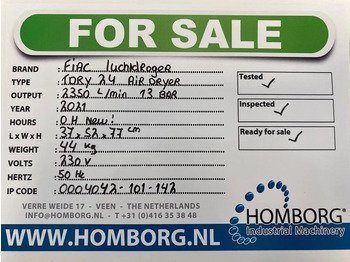 Novi Zračni kompresor Fiac TDRY 24 luchtdroger 2350 L / min 13 Bar Air Dryer: slika Novi Zračni kompresor Fiac TDRY 24 luchtdroger 2350 L / min 13 Bar Air Dryer Novi Zračni kompresor Fiac TDRY 24 luchtdroger 2350 L / min 13 Bar Air Dryer: slika Novi Zračni kompresor Fiac TDRY 24 luchtdroger 2350 L / min 13 Bar Air Dryer