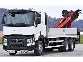 Kamion s kranom, Kamion s otvorenim sandukom Renault C 460 * HMF 1510 K6 + FUNK * 6x4: slika Kamion s kranom, Kamion s otvorenim sandukom Renault C 460 * HMF 1510 K6 + FUNK * 6x4