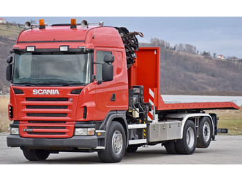 Kamion s kranom, Kamion s kukastom dizalicom Scania G 400 * Abschleppwagen 6,40m* KRAN + FUNK * TOP: slika Kamion s kranom, Kamion s kukastom dizalicom Scania G 400 * Abschleppwagen 6,40m* KRAN + FUNK * TOP