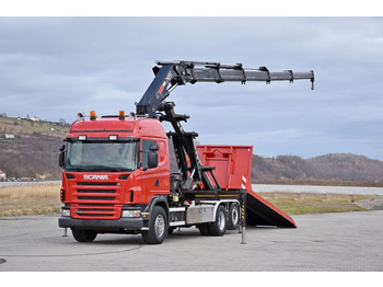 Kamion s kranom, Kamion s kukastom dizalicom Scania G 400 * Abschleppwagen 6,40m* KRAN + FUNK * TOP: slika Kamion s kranom, Kamion s kukastom dizalicom Scania G 400 * Abschleppwagen 6,40m* KRAN + FUNK * TOP