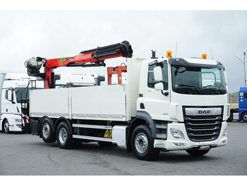 Kamion s otvorenim sandukom, Kamion s kranom DAF CF / 480 / 6 X 2 / SKRZYNIOWY + HDS / PALFINGER PK 22 001L / OŚ: slika Kamion s otvorenim sandukom, Kamion s kranom DAF CF / 480 / 6 X 2 / SKRZYNIOWY + HDS / PALFINGER PK 22 001L / OŚ