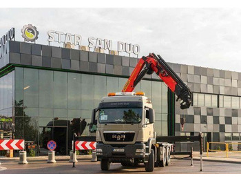 Kamion s otvorenim sandukom, Kamion s kranom MAN TGS 26.480 6x6 PALFINGER PK 34002 SH Crane Winc: slika Kamion s otvorenim sandukom, Kamion s kranom MAN TGS 26.480 6x6 PALFINGER PK 34002 SH Crane Winc