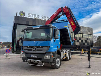 Novi Kamion s kranom Mercedes-Benz  ACTROS 3341 6x6 HMF 4220 K4 CRANE KIPPER: slika Novi Kamion s kranom Mercedes-Benz  ACTROS 3341 6x6 HMF 4220 K4 CRANE KIPPER
