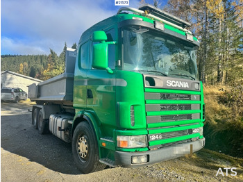 Kamion s kukastom dizalicom SCANIA 124