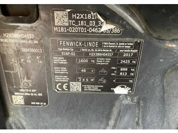 Električni viličar Linde E16P-02: slika Električni viličar Linde E16P-02