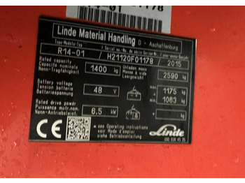 Regalni viličar Linde R14-01: slika Regalni viličar Linde R14-01