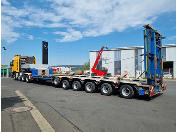 Poluprikolica s niskim utovarivačem Goldhofer STZ-H6-57/80A Teleskop-Tieflader Waggontransport: slika Poluprikolica s niskim utovarivačem Goldhofer STZ-H6-57/80A Teleskop-Tieflader Waggontransport