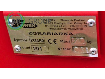 Prevrtač sijena/ Grabulje Spawex rotary rake ZG-450: slika Prevrtač sijena/ Grabulje Spawex rotary rake ZG-450