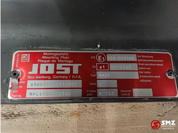 Sedlo za Kamion jost Occ koppelschotel + montageplaat JSK36D JOST: slika Sedlo za Kamion jost Occ koppelschotel + montageplaat JSK36D JOST