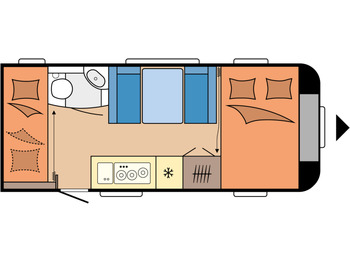 Kamp prikolica HOBBY DE LUXE 490 KMF