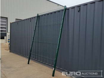 Građevinska oprema Unused Galvanised & Powder Coated Heavy Duty (5mm) Wire Mesh Fencing, 25 x H2.4m x W2.2m Panels, 26 x 60mm x 60mm x3m Posts, with Fittings (Green): slika Građevinska oprema Unused Galvanised & Powder Coated Heavy Duty (5mm) Wire Mesh Fencing, 25 x H2.4m x W2.2m Panels, 26 x 60mm x 60mm x3m Posts, with Fittings (Green)