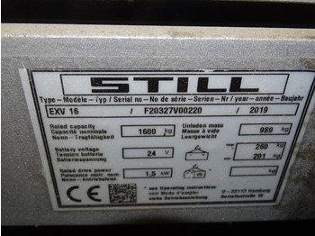 Slagač stoga Still EXV16: slika Slagač stoga Still EXV16