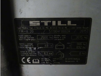 Regalni viličar Still FM-X20: slika Regalni viličar Still FM-X20