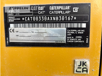 Bager gusjeničar Cat 330-07: slika Bager gusjeničar Cat 330-07 Bager gusjeničar Cat 330-07: slika Bager gusjeničar Cat 330-07