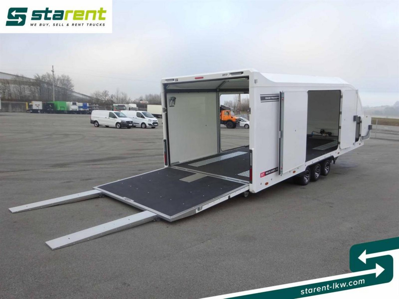 Novi Prikolica za prijevoz automobila Brian James Trailers Race Transporter 7 Seilwinde elektrische Klappe: slika Novi Prikolica za prijevoz automobila Brian James Trailers Race Transporter 7 Seilwinde elektrische Klappe Novi Prikolica za prijevoz automobila Brian James Trailers Race Transporter 7 Seilwinde elektrische Klappe: slika Novi Prikolica za prijevoz automobila Brian James Trailers Race Transporter 7 Seilwinde elektrische Klappe