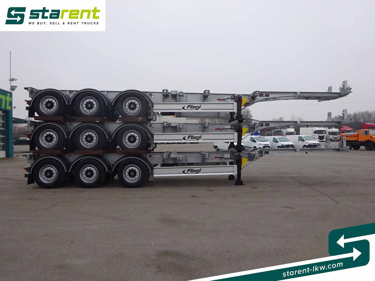 Fliegl Containerchassis ADR, 1x20/2x20/1x30/1x40/1x45 - Transporter kontejnera/ Poluprikolica s izmjenjivim sanducima: slika Fliegl Containerchassis ADR, 1x20/2x20/1x30/1x40/1x45 - Transporter kontejnera/ Poluprikolica s izmjenjivim sanducima Fliegl Containerchassis ADR, 1x20/2x20/1x30/1x40/1x45 - Transporter kontejnera/ Poluprikolica s izmjenjivim sanducima: slika Fliegl Containerchassis ADR, 1x20/2x20/1x30/1x40/1x45 - Transporter kontejnera/ Poluprikolica s izmjenjivim sanducima