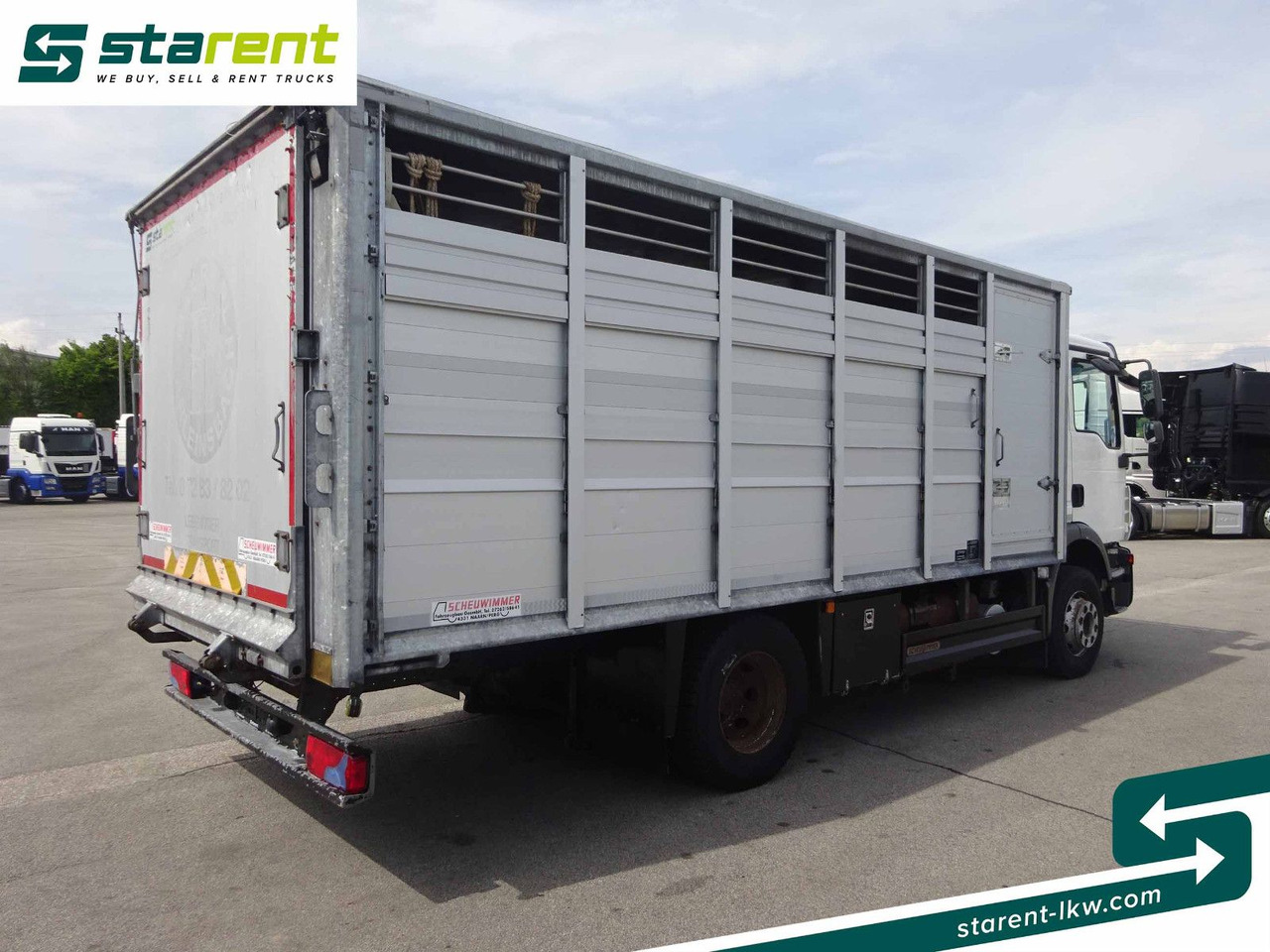 MAN TGM 15.290 Viehtransporter, Scheuwimmer Aufbau - Kamion za prijevoz konja: slika MAN TGM 15.290 Viehtransporter, Scheuwimmer Aufbau - Kamion za prijevoz konja MAN TGM 15.290 Viehtransporter, Scheuwimmer Aufbau - Kamion za prijevoz konja: slika MAN TGM 15.290 Viehtransporter, Scheuwimmer Aufbau - Kamion za prijevoz konja