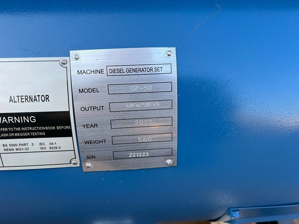 Generatorski set Ricardo 50kva (40kw) generator 3 phase 50hz 400v unused: slika Generatorski set Ricardo 50kva (40kw) generator 3 phase 50hz 400v unused