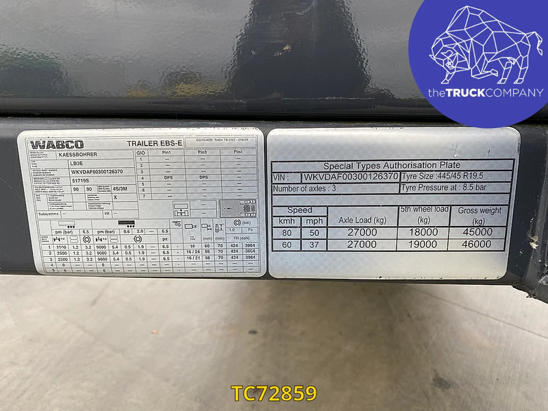 Novi Poluprikolica plato/ Otvoreni sanduk Kässbohrer SPA M: slika Novi Poluprikolica plato/ Otvoreni sanduk Kässbohrer SPA M