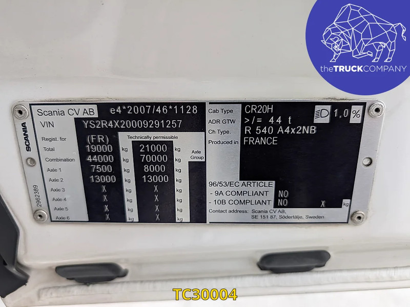 Tegljač Scania R 540: slika Tegljač Scania R 540