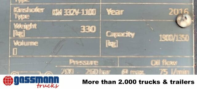 KINSHOFER KM 332-V-1100 Palettenzange - Hvataljka: slika KINSHOFER KM 332-V-1100 Palettenzange - Hvataljka KINSHOFER KM 332-V-1100 Palettenzange - Hvataljka: slika KINSHOFER KM 332-V-1100 Palettenzange - Hvataljka