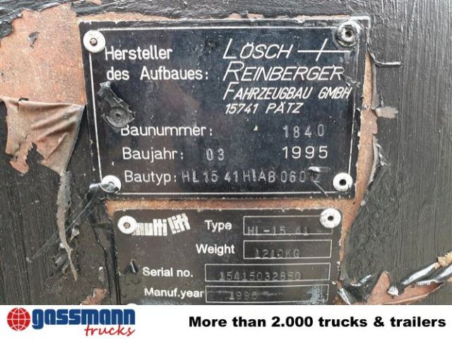 Kamion s kukastom dizalicom, Kamion s kranom MAN 14.152 F 4x2 BB mit Kran Hiab 060-2: slika Kamion s kukastom dizalicom, Kamion s kranom MAN 14.152 F 4x2 BB mit Kran Hiab 060-2