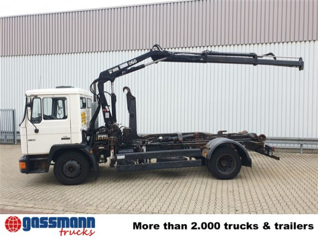 Kamion s kukastom dizalicom, Kamion s kranom MAN 14.152 F 4x2 BB mit Kran Hiab 060-2: slika Kamion s kukastom dizalicom, Kamion s kranom MAN 14.152 F 4x2 BB mit Kran Hiab 060-2