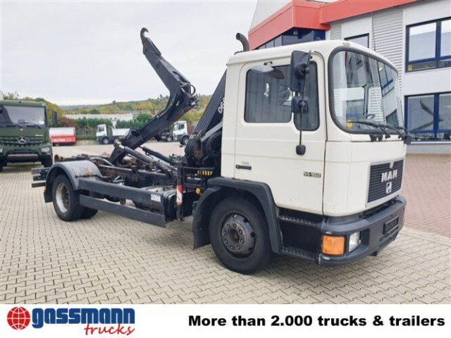 Kamion s kukastom dizalicom, Kamion s kranom MAN 14.152 F 4x2 BB mit Kran Hiab 060-2: slika Kamion s kukastom dizalicom, Kamion s kranom MAN 14.152 F 4x2 BB mit Kran Hiab 060-2