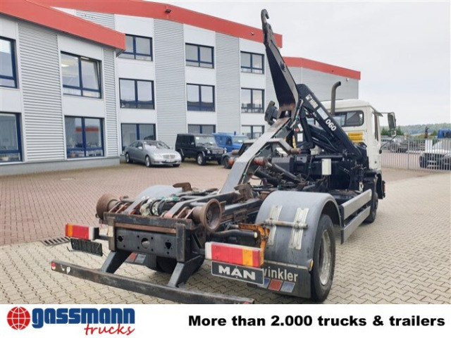 Kamion s kukastom dizalicom, Kamion s kranom MAN 14.152 F 4x2 BB mit Kran Hiab 060-2: slika Kamion s kukastom dizalicom, Kamion s kranom MAN 14.152 F 4x2 BB mit Kran Hiab 060-2