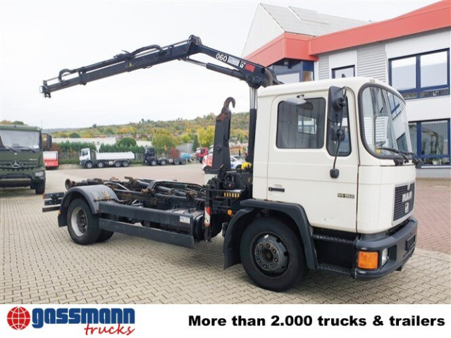 MAN 14.152 F 4x2 BB mit Kran Hiab 060-2 - Kamion s kukastom dizalicom, Kamion s kranom: slika MAN 14.152 F 4x2 BB mit Kran Hiab 060-2 - Kamion s kukastom dizalicom, Kamion s kranom MAN 14.152 F 4x2 BB mit Kran Hiab 060-2 - Kamion s kukastom dizalicom, Kamion s kranom: slika MAN 14.152 F 4x2 BB mit Kran Hiab 060-2 - Kamion s kukastom dizalicom, Kamion s kranom