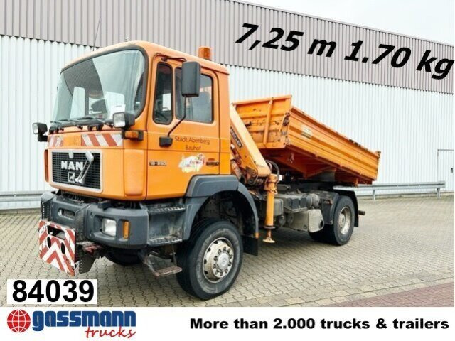 MAN 19.293 4x4 BL mit Kran Meiller MK77RS2 - Kiper, Kamion s kranom: slika MAN 19.293 4x4 BL mit Kran Meiller MK77RS2 - Kiper, Kamion s kranom MAN 19.293 4x4 BL mit Kran Meiller MK77RS2 - Kiper, Kamion s kranom: slika MAN 19.293 4x4 BL mit Kran Meiller MK77RS2 - Kiper, Kamion s kranom